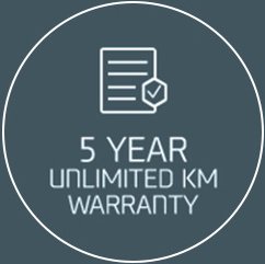 5 Year warranty logo